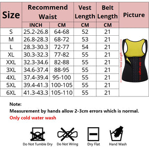 Women Shapewear Weight Loss Neoprene Sauna Sweat Waist Trainer Corset Tank Top Vest Sport Workout Slimming Body Shaper