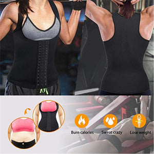 Women Shapewear Weight Loss Neoprene Sauna Sweat Waist Trainer Corset Tank Top Vest Sport Workout Slimming Body Shaper