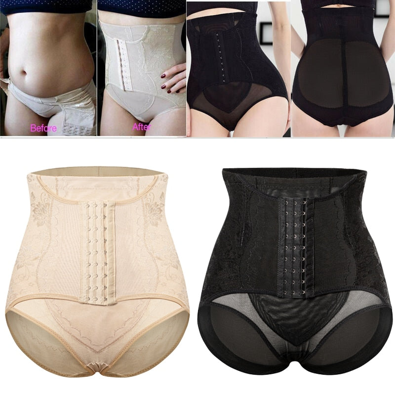 Faja Women Waist Trainer Body Shaper Butt Lifter High Waist Control Panties Shapewear Tummy Shaper Girdle Slimming Belt