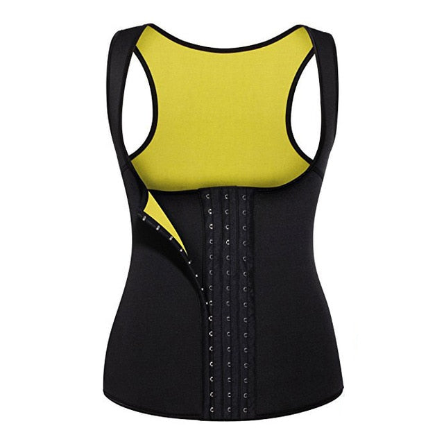 Women Shapewear Weight Loss Neoprene Sauna Sweat Waist Trainer Corset Tank Top Vest Sport Workout Slimming Body Shaper