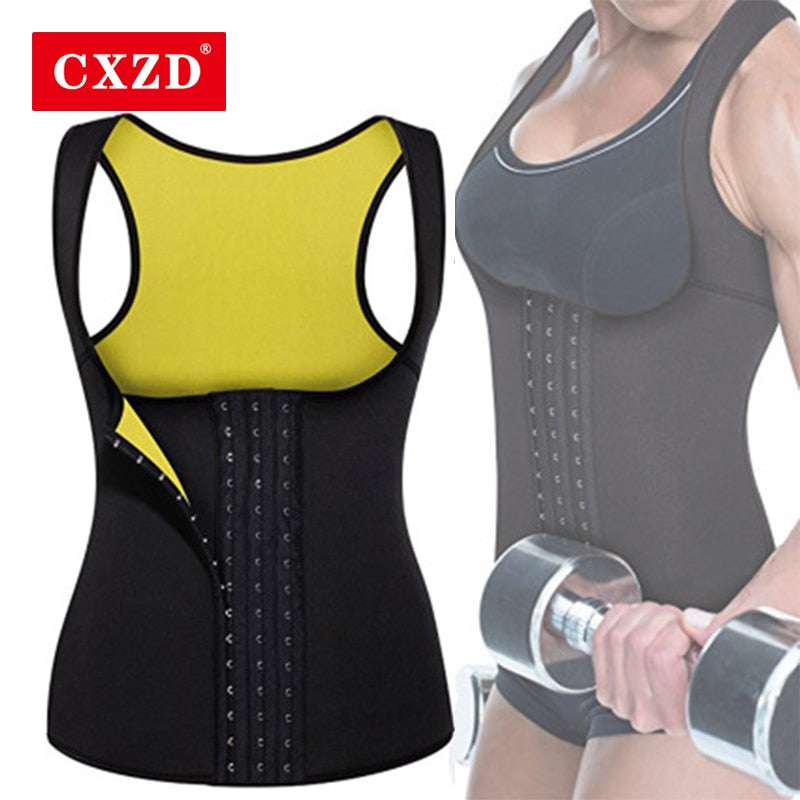 Women Shapewear Weight Loss Neoprene Sauna Sweat Waist Trainer Corset Tank Top Vest Sport Workout Slimming Body Shaper