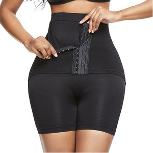 Women's Black High Waist Tummy Control Shapewear Waist Trimmer Girdle Slimming Body Shapewear Corset - GIRL BODY LUX