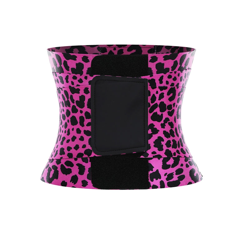 Leopard Print High Compression Elasticity Waist Trimmer Belt Women Fitness Back Support Slimming Belt - GIRL BODY LUX