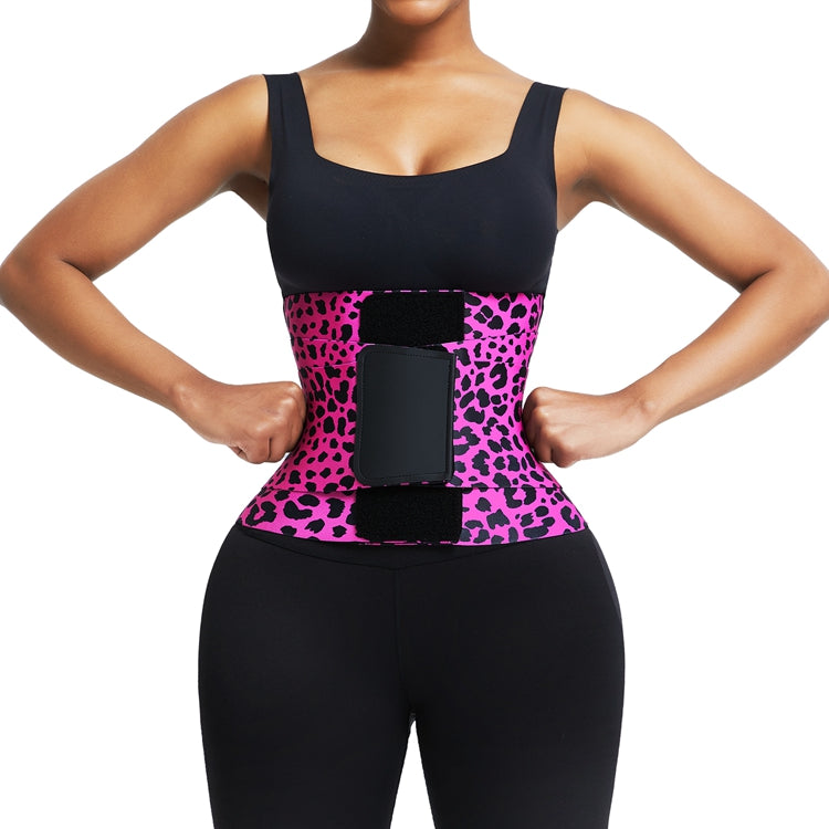 Leopard Print High Compression Elasticity Waist Trimmer Belt Women Fitness Back Support Slimming Belt - GIRL BODY LUX